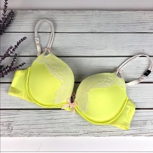 🍃NWT Victoria’s Secret Neon Yellow Lace Bra